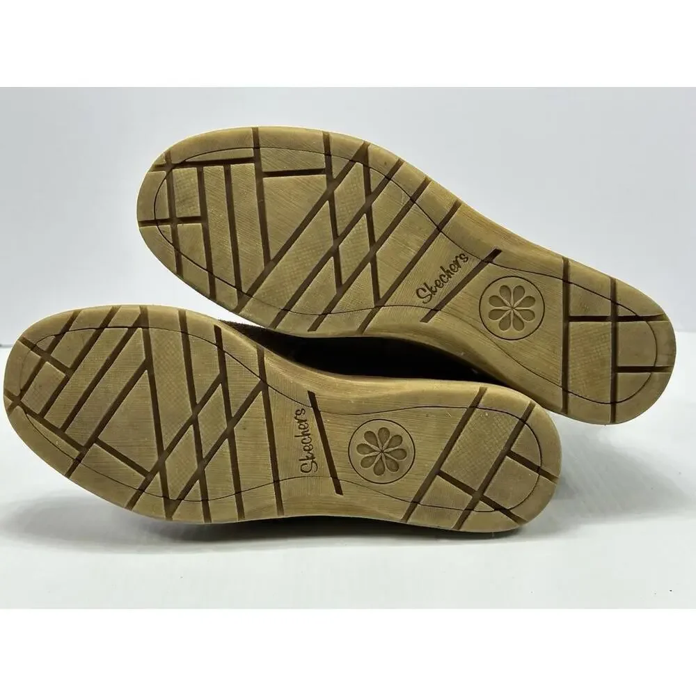 Skechers Boots‎ Womens 7.5 Adorbs Polar Ankle Winter Snow 48627 Brown Suede